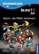 Cover-Bild zum Titel 'Die drei ??? Kids, Bücherhelden, Alarm, die Ritter kommen! (drei Fragezeichen Kids)' von 'Ulf Blanck, Boris Pfeiffer'