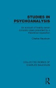 Cover-Bild zum Titel 'Studies in Psychoanalysis' von 'Charles Baudouin'