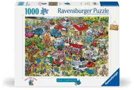 Cover-Bild zum Titel 'Erwachsenenpuzzle 1000 Teile - Ray Nicholson - Der Campingplatz' von ''