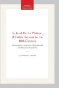 Cover-Bild zum Titel 'Roland de la Platiere, a Public Servant in the 18th Century' von 'Charles A Leguin'