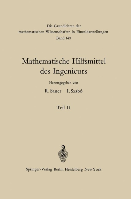 Mathematische Hilfsmittel des Ingenieurs - Lothar Collatz, R. Nicolovius, W. Törnig