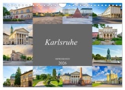 Cover-Bild zum Titel 'Karlsruhe Impressionen (Wandkalender 2026 DIN A4 quer), CALVENDO Monatskalender' von 'Dirk Meutzner'
