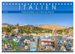 Cover-Bild zum Titel 'Italien - Inselparadiese von Capri bis Alicudi (Tischkalender 2026 DIN A5 quer), CALVENDO Monatskalender' von 'Dieter Meyer'
