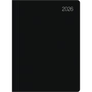Cover-Bild zum Titel 'Taschenkalender schwarz 2026 - Bürokalender 10,2x14,2 - 1 Tag auf 1 Seite - flexibler Kunststoffeinband - Stundeneinteilung 7 - 19 Uhr - 610-1020' von ''