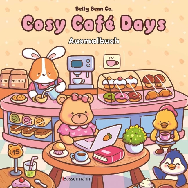 Cosy Café Days - Ausmalbuch - Belly Bean Co.