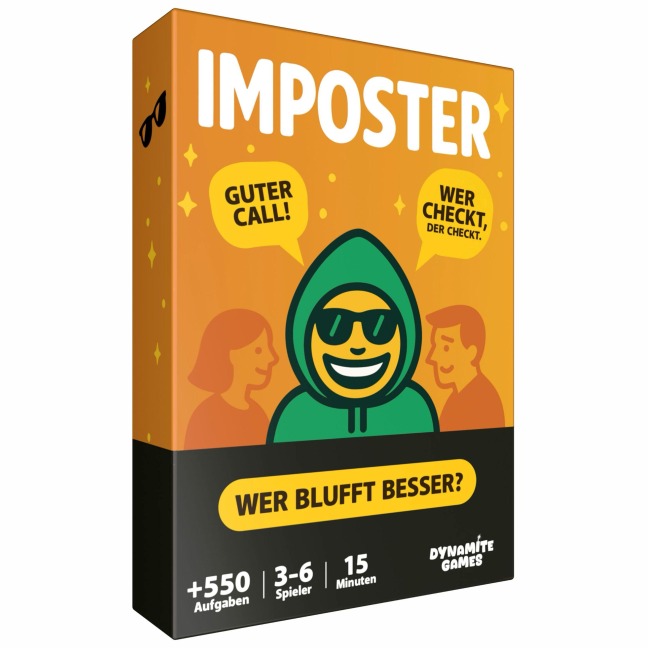 DYNAMITE GAMES® - Imposter "Bluffen, Raten & Lachen - Wer ist der Hochstapler?" - 