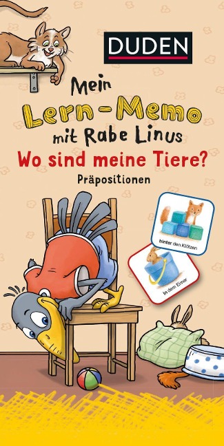 Mein Lern-Memo mit Rabe Linus - Wo sind meine Tiere? (Präpositionen) VE 3 - Dorothee Raab