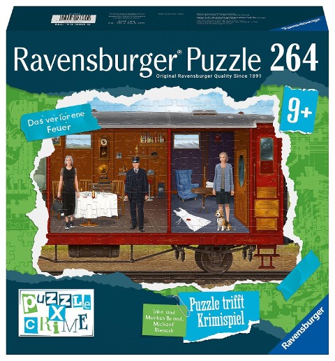 Ravensburger Puzzle X Crime Kids - Das verlorene Feuer - 264 Teile Puzzle-Krimispiel für 1- 4 junge Detektive ab 9 Jahren - 