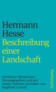 Cover-Bild zum Titel 'Beschreibung einer Landschaft' von 'Hermann Hesse'