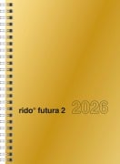 Cover-Bild zum Titel 'rido/idé 7021121916 | Buchkalender Mod. futura 2 2026 | A5, Karton, goldfarben' von ''