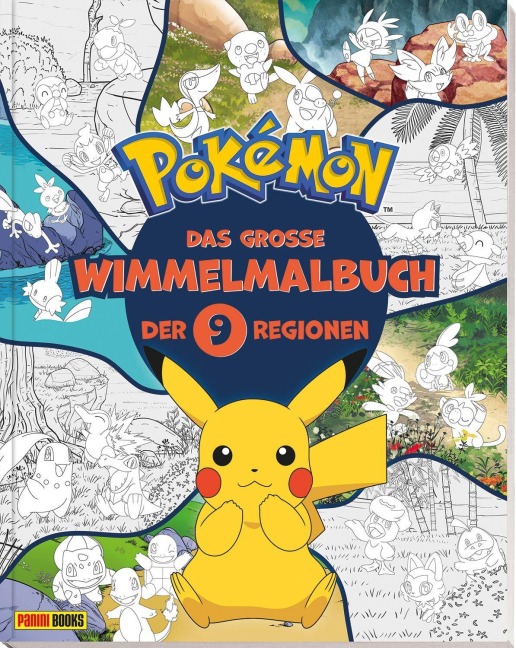 Pokémon: Das große Wimmelmalbuch der 9 Regionen - Pokémon, Panini