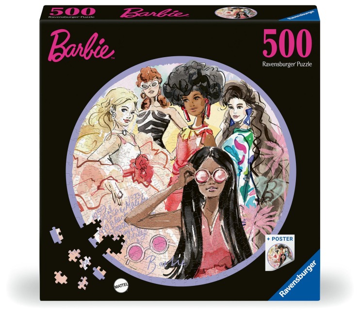 Erwachsenenpuzzle 500 Teile - Barbie - Globale Stil-Ikone seit 1959 - 