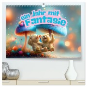 Cover-Bild zum Titel 'Ein Jahr mit Fantasie (hochwertiger Premium Wandkalender 2026 DIN A2 quer), Kunstdruck in Hochglanz' von 'Bonheur Switzerland Marena Camadini'