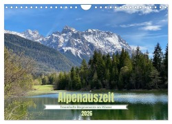 Cover-Bild zum Titel 'Alpenauszeit - Traumhafte Bergmomente am Wasser (Wandkalender 2026 DIN A4 quer), CALVENDO Monatskalender' von 'Stefanie Preuße'