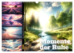Cover-Bild zum Titel 'Momente der Ruhe - Beruhigende Ansichten für jeden Monat (Wandkalender 2026 DIN A3 quer), CALVENDO Monatskalender' von 'Marco Warstat'