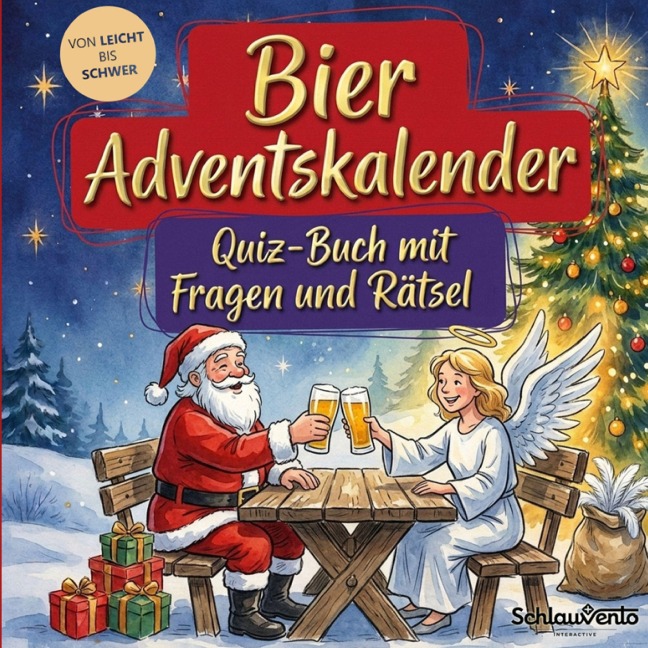 Bier-Adventskalender: Quiz-Buch mit Fragen und Rätsel - Schlauvento Interactive