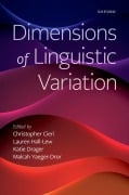 Cover-Bild zum Titel 'Dimensions of Linguistic Variation' von ''