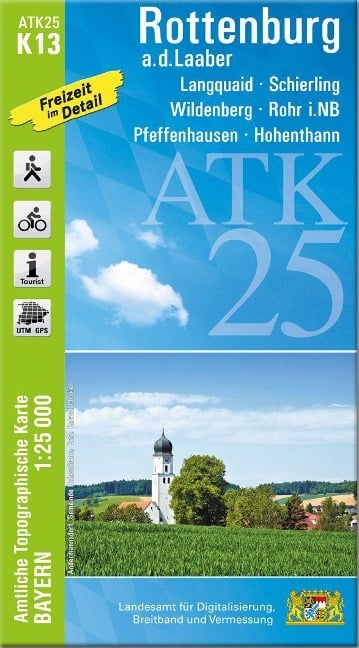 ATK25-K13 Rottenburg a.d.Laaber (Amtliche Topographische Karte 1:25000) - 
