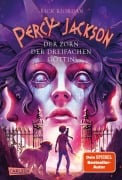 Cover-Bild zum Titel 'Percy Jackson 7: Der Zorn der dreifachen Göttin' von 'Rick Riordan'