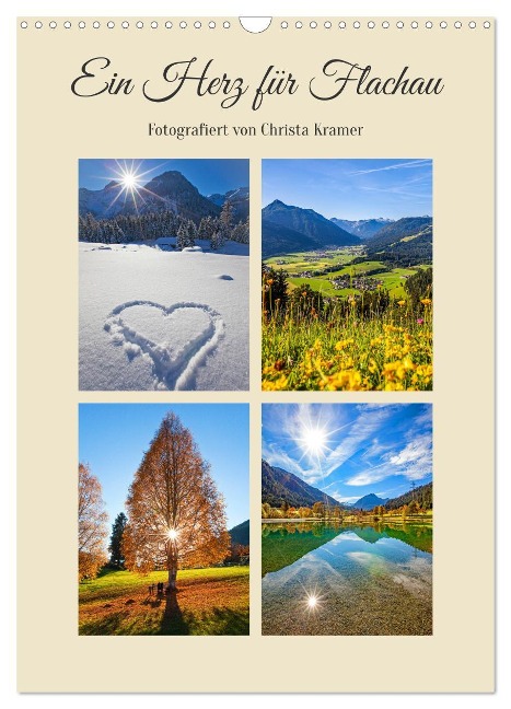 Ein Herz für Flachau (Wandkalender 2025 DIN A3 hoch), CALVENDO Monatskalender - Christa Kramer