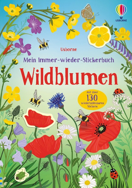 Mein Immer-wieder-Stickerbuch: Wildblumen - Caroline Young