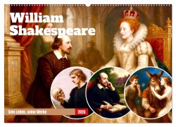 Cover-Bild zum Titel 'William Shakespeare (Wandkalender 2026 DIN A2 quer), CALVENDO Monatskalender' von 'Steffani Lehmann'