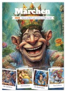 Cover-Bild zum Titel 'Märchen. Wie es wirklich war und nie erzählt wurde! (Wandkalender 2026 DIN A2 hoch), CALVENDO Monatskalender' von 'Rose Hurley'