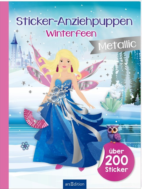 Sticker-Anziehpuppen Metallic - Winterfeen - 