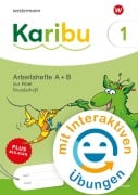 Cover-Bild zum Titel 'Karibu - Paket Arbeitshefte 1 (A+B) Grundschrift mit interaktiven Übungen zur Fibel Verbrauch plus Beilagen 1a' von ''