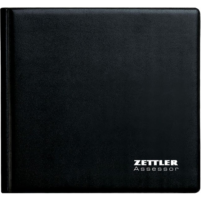 Wochenbuch Mappe Assessor 2026 - 15,8x14,7 - 1W/2S - schwarz inkl. Kalender und Notizblock -790-1020 - 