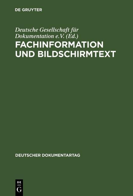 Fachinformation und Bildschirmtext - 