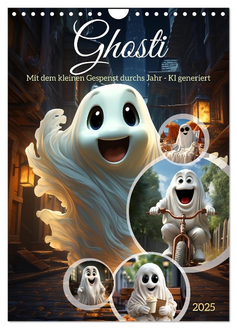 Ghosti (Wandkalender 2025 DIN A4 hoch), CALVENDO Monatskalender - Cathrin Illgen