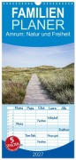 Cover-Bild zum Titel 'Familienplaner 2027 - Amrum: Natur und Freiheit mit 5 Spalten (Wandkalender, 21 x 45 cm) CALVENDO' von 'Ralph Kerpa'