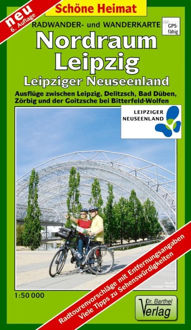Radwander- und Wanderkarte Nordraum Leipzig 1 : 50 000  LZ bis 2027 - 