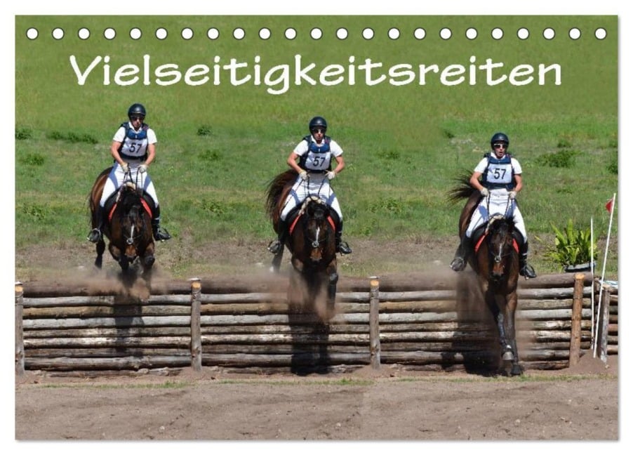 Vielseitigkeitsreiten (Tischkalender 2026 DIN A5 quer), CALVENDO Monatskalender - Anke van Wyk - www. germanpix. net