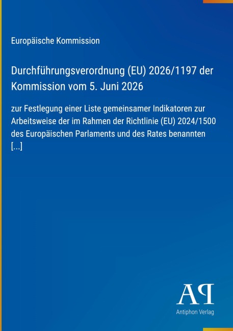 Durchführungsverordnung (EU) 2026/1197 der Kommission vom 5. Juni 2026 - Europäische Kommission