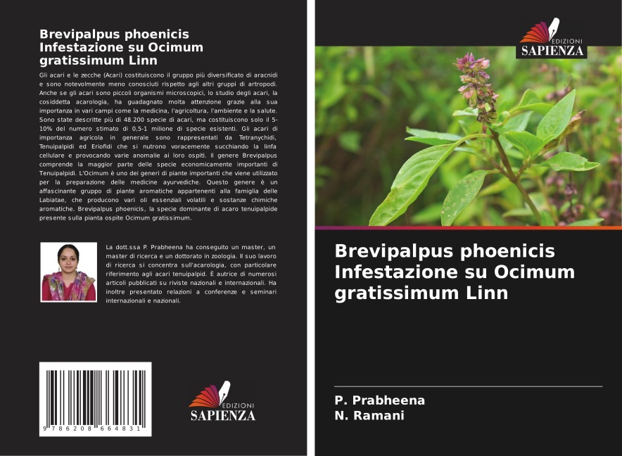 Brevipalpus phoenicis Infestazione su Ocimum gratissimum Linn - P. Prabheena, N. Ramani