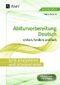 Cover-Bild zum Titel 'Lyrik analysieren und interpretieren' von 'Stefan Schäfer'