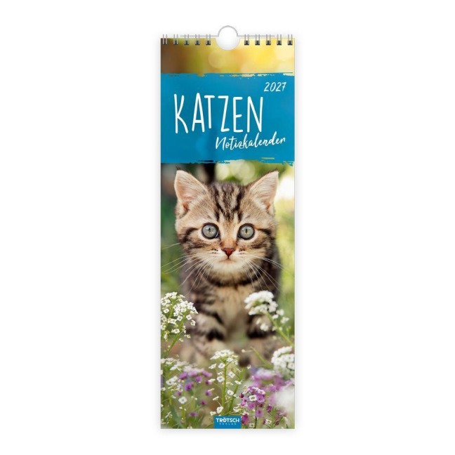 TRÖTSCH - Streifenkalender Katzen 2027 Notizkalender - 