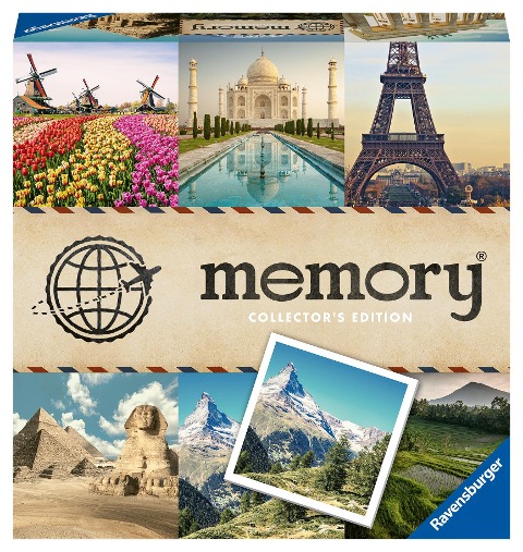 Ravensburger Collectors' memory® Schönste Reiseziele - 27379 - Das weltbekannte Gedächtnisspiel mit wunderschönen Bildern von Traumorten, ein besonderes memory® und eine tolle Inspiration für Reiselustige - William H. Hurter