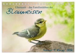 Cover-Bild zum Titel 'Elternzeit - das Familienleben der Blaumeisen (Tischkalender 2026 DIN A5 quer), CALVENDO Monatskalender' von 'Roland T. Frank'