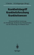 Cover-Bild zum Titel 'Krankheitsbegriff Krankheitsforschung Krankheitswesen' von ''
