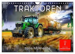 Cover-Bild zum Titel 'Traktoren - tolle Momente (Wandkalender 2026 DIN A4 quer), CALVENDO Monatskalender' von 'Peter Roder'