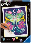 Cover-Bild zum Titel 'CreArt, Malen nach Zahlen Adults Trend - Pixie Cold: Luna-Motte' von ''