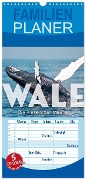 Familienplaner 2024 - Wale - Die Riesen der Meere. mit 5 Spalten (Wandkalender, 21 x 45 cm) CALVENDO - Sf Sf