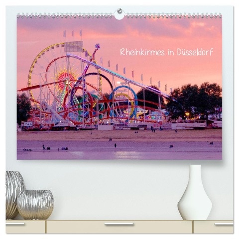 Rheinkirmes in Düsseldorf (hochwertiger Premium Wandkalender 2025 DIN A2 quer), Kunstdruck in Hochglanz - Eike Winter