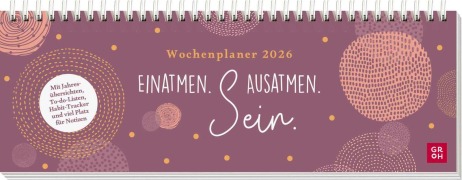 Cover-Bild zum Titel 'Tischkalender 2026 quer: Einatmen. Ausatmen. Sein.' von ''