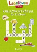 Leselöwen Kreuzworträtsel für Erstleser - 1. Klasse (Hellgrün) - 