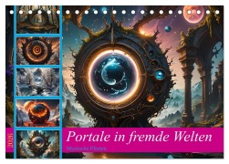 Cover-Bild zum Titel 'Portale in fremde Welten - Mystische Pforten (Tischkalender 2026 DIN A5 quer), CALVENDO Monatskalender' von 'Babett Paul - Babetts Bildergalerie'