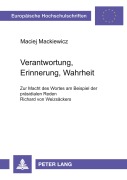 Cover-Bild zum Titel 'Verantwortung, Erinnerung, Wahrheit' von 'Maciej Mackiewicz'